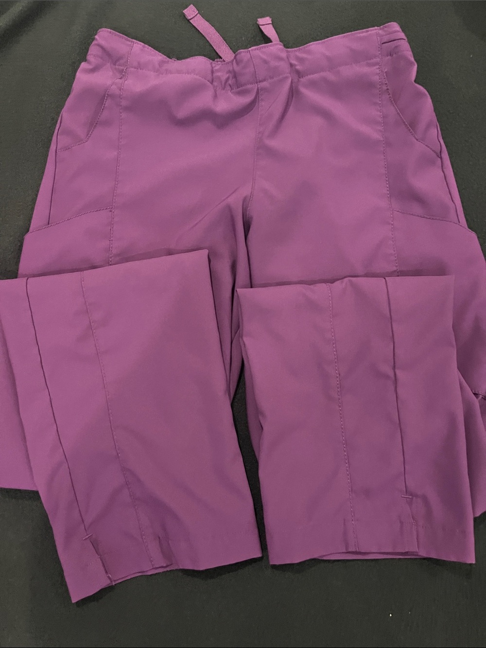 Wink Women's Purple Scrub Top & Straight Leg Pants Set - Picture 3 of 6